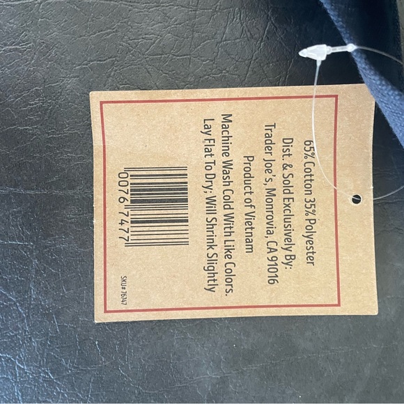 Trader Joe's Mini Canvas Tote Bag - Picture 2 of 3